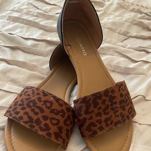 Brown and Black Sandals